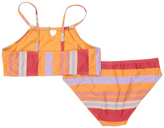 Thumbnail 2: Breaking Waves Girls 2 Pc High Neck Bikini Set 