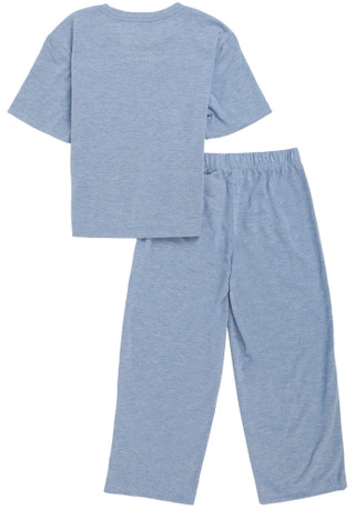 Thumbnail 2: Abercrombie & Fitch Boys 2 Pc Short Sleeve Heather Tee Pant Sleep Set 