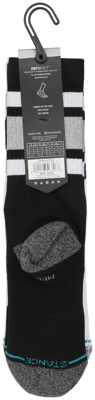 Thumbnail 2: Stance Men's 3 Pk Casual Crew Socks 