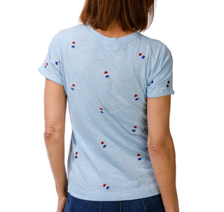 Thumbnail 3: Philosophy Petite Short Sleeve Embroidered Popsicle Top 