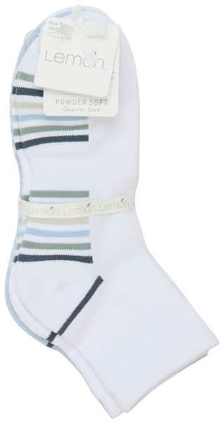 Thumbnail 1: LEMON Women's 3 Pk Quarter Socks 