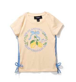 Thumbnail 1: Amy Byer Little Girls Short Sleeve Printed Top 