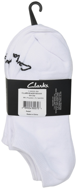 Thumbnail 2: Clarks Women's 6 Pk Low Cut Socks 