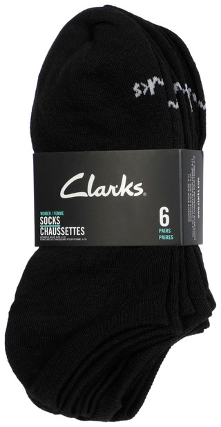 Thumbnail 1: Clarks 6-Pair Athletic Low Cut Socks with Arch Support 
