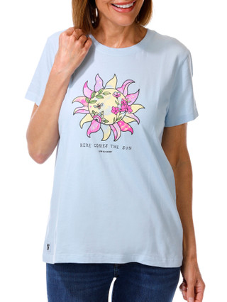 Thumbnail 1: Life is Good Women's Here Comes the Sunshine Short Sleeve Tee 