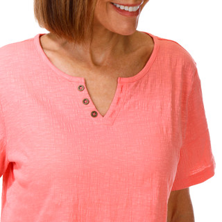 Thumbnail 3: Coral Bay Women's Split Neck Tee 