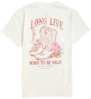 Thumbnail 1: SIMPLY SOUTHERN Big Girls Short Sleeve Graphic Tee 