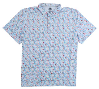 Thumbnail 1: FLAG & ANTHEM Men's Short Sleeve Print Polo 