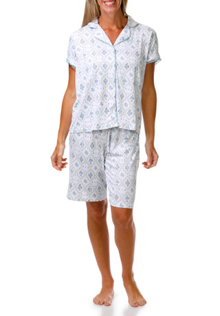 Thumbnail 1: Laura Ashley Women's 2 Pc Pajama Shorts Set 