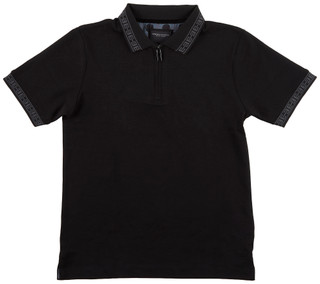 Thumbnail 1: Denim & Flower Boys 1/4 Zip Neck Polo Shirt 
