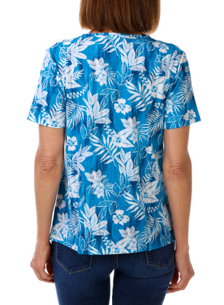 Thumbnail 3: Coral Bay Petite Keyhole Neck Top 