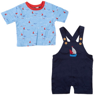 Thumbnail 3: Mick Mack Toddler Boys Sail Shortall Set 