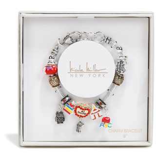 Thumbnail 1: Nicole Miller Women's Teacher Charm Bracelet 