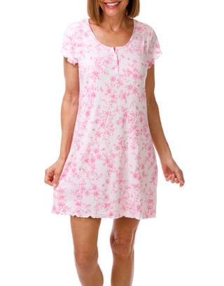 Thumbnail 1: Laura Ashley Women's Short Sleeve Sleep Dress 