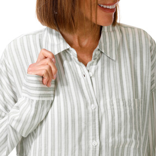 Thumbnail 2: FLAG & ANTHEM Women's Long Sleeve Vienna Stripe Button Down Top 