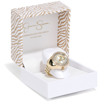 Thumbnail 1: Jessica Simpson Women's Expansion Band Ring Watch 