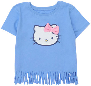 Thumbnail 1: Hello Kitty Girls Hello Kitty Fringe Hem Tee 