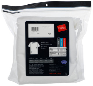 Thumbnail 2: Hanes Men's 4 Pk Short Sleeve Tagless Cotton Undershirts 