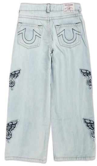 Thumbnail 1: True Religion Little Girls Wide Leg Jeans  
