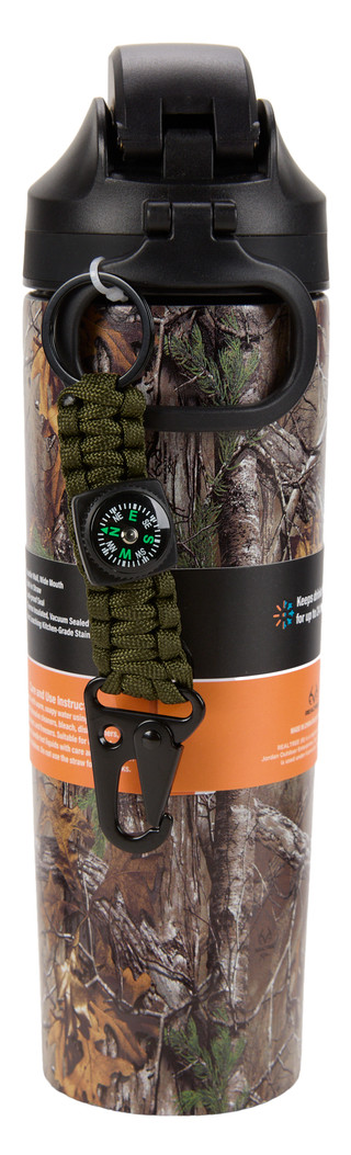 Thumbnail 2: REAL TREE 24 oz Double Wall Wide Mouth Water Bottle  