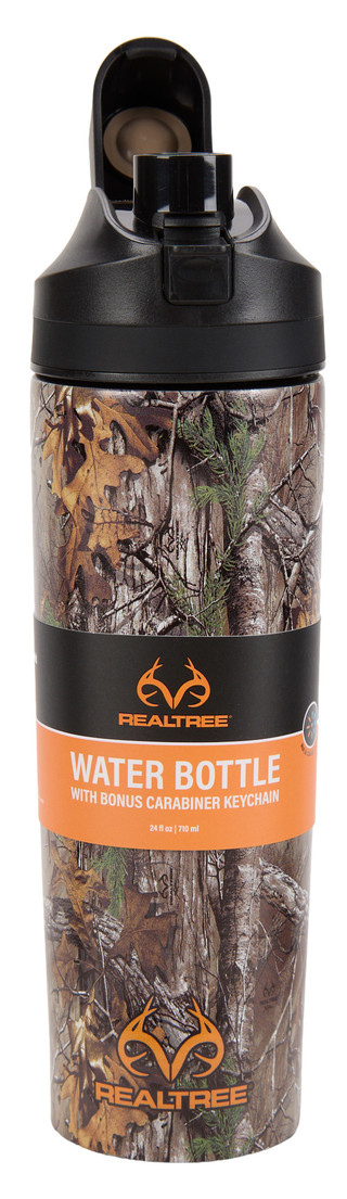 Thumbnail 1: REAL TREE 24 oz Double Wall Wide Mouth Water Bottle  
