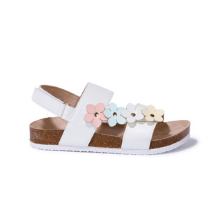 Thumbnail 3: White Mountain Girls Floral Double Band Sandals  