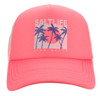 Thumbnail 2: Salt Life Live Salty Palm Line Trucker Hat 
