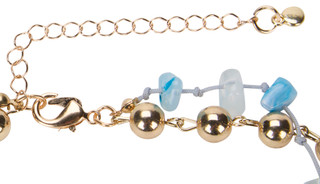 Thumbnail 3: Black Diamond Silver Tone Two-Layer Gem Necklace 