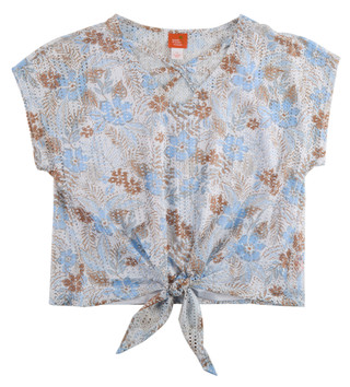 Thumbnail 1: Hearts of Palm Women's Short Sleeve Strappy Neck Top 