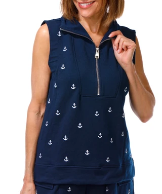 Thumbnail 4: Philosophy Women's 2 Pc Embroidered Anchor Shorts Set 