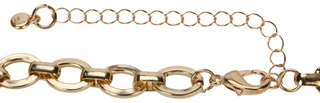 Thumbnail 3: Black Diamond Gold Tone Chain-link Necklace 