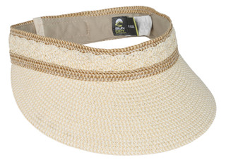 Thumbnail 1: SUN DAY AFTERNOONS Women's Oceana Sun Visor Cream 