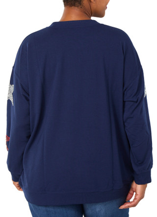 Thumbnail 2: Philosophy Plus Long Sleeve Sequin Star Sweater 