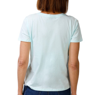 Thumbnail 2: Philosophy Petite Short Sleeve Palm Applique Top 