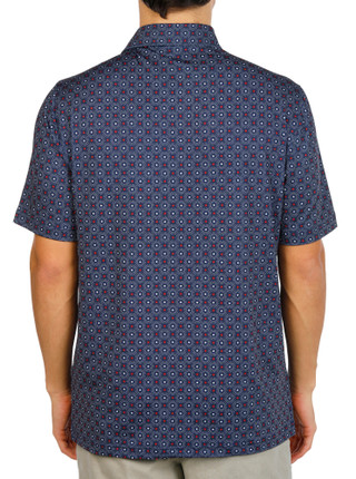 Thumbnail 3: GREG NORMAN Men's Short Sleeve Printed Performance Polo 