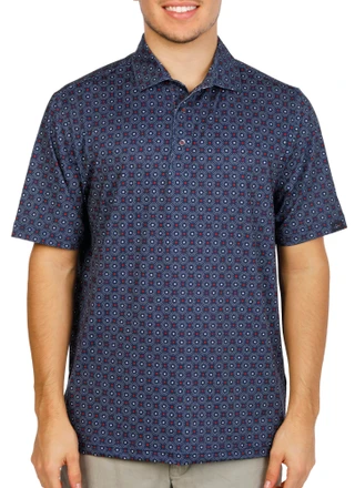 Thumbnail 1: GREG NORMAN Men's Short Sleeve Printed Performance Polo 