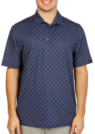 Thumbnail 2: GREG NORMAN Men's Short Sleeve Printed Performance Polo 
