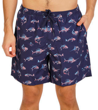 Thumbnail 1: Salt Life Men's Printed Volley Swim Trunks 