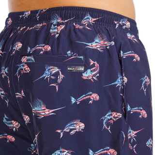 Thumbnail 3: Salt Life Men's Printed Volley Swim Trunks 