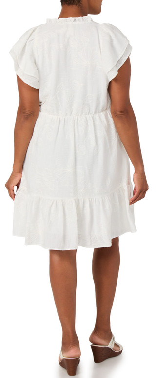 Thumbnail 2: Eliza J Women's Short Sleeve V-Neck Tiered Dress 