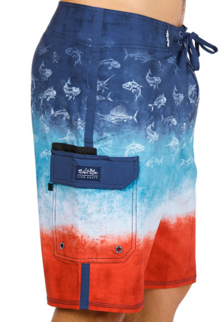 Thumbnail 2: Salt Life Men's Printed Volley Swim Trunks 