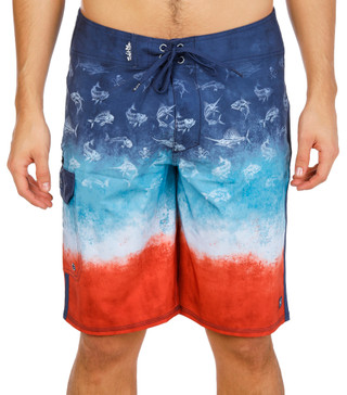 Thumbnail 1: Salt Life Men's Printed Volley Swim Trunks 