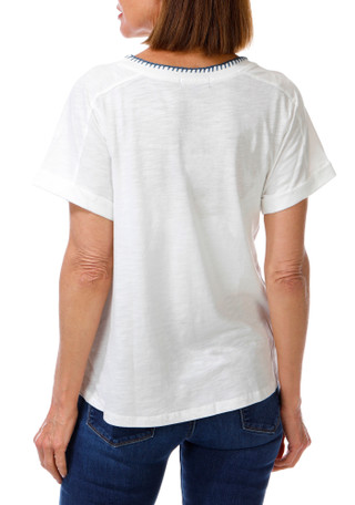 Thumbnail 2: Democracy Women's Short Sleeve Amalfi Italia Graphic Top 
