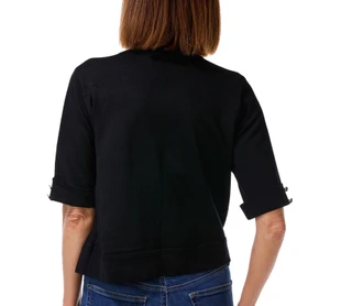 Thumbnail 2: Nina Leonard Women's Elbow Button Bolero 