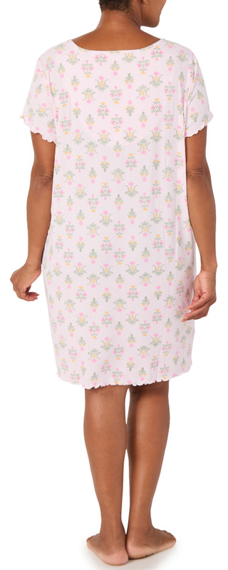 Thumbnail 2: Laura Ashley Women's Short Sleeve Sleep Shirt 