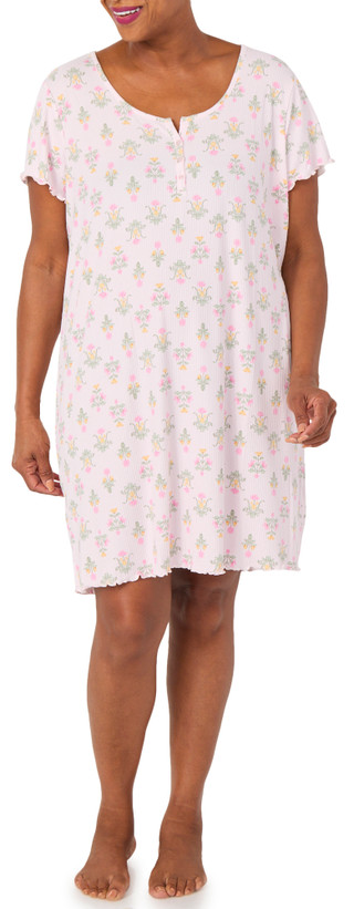 Thumbnail 1: Laura Ashley Women's Short Sleeve Sleep Shirt 