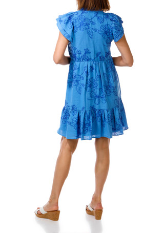 Thumbnail 2: Eliza J Women's Short Sleeve V-Neck Tiered Dress 