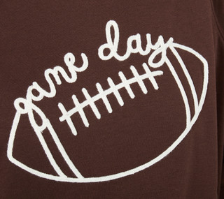 Thumbnail 3: Philosophy Plus Long Sleeve Embroidered Football Sweater 