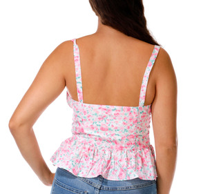 Thumbnail 2: LUSH Juniors Tie Front Tank Top 