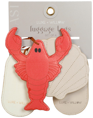 Thumbnail 1: LUXE + WILLOW 4 Pk Luggage Tags 